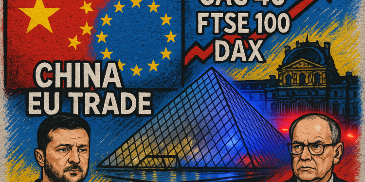 Europe bulletin: China-EU talks, market gains, Louvre heist, Poland-Russia tensions