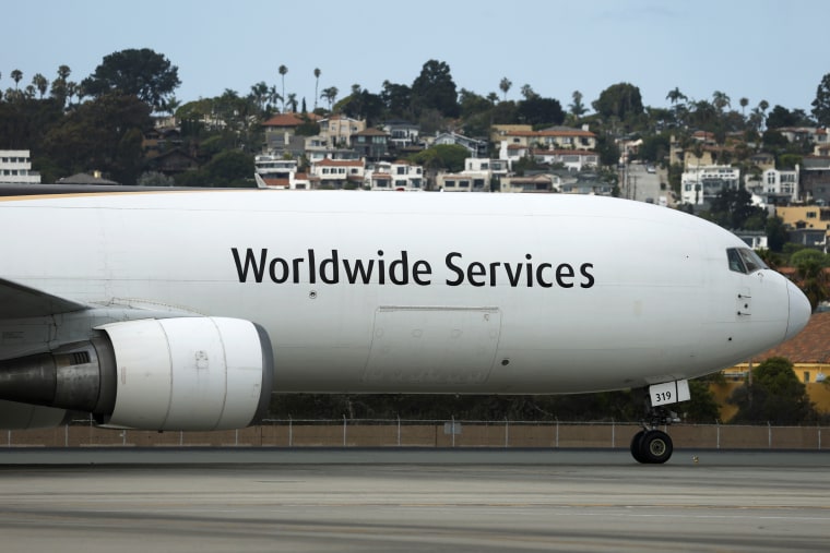 UPS Boeing 767 At San Diego International Airport