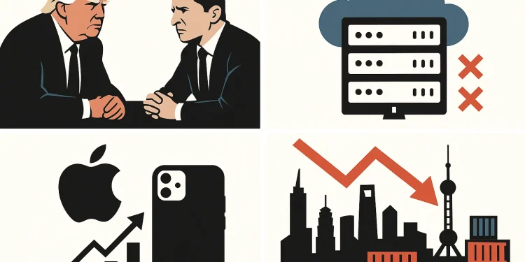 Evening digest: AWS outage, Apple near $4 trillion mark, China’s slow growth