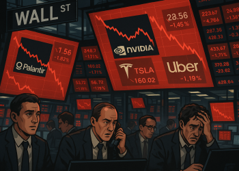 US stocks slide as AI valuation concerns and corporate developments weigh on markets