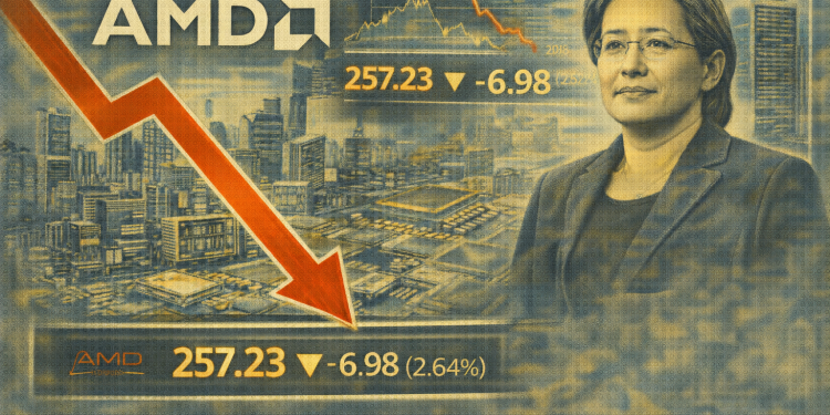 AMD stock plunges 3% on Monday amid sector rotation and profit-taking