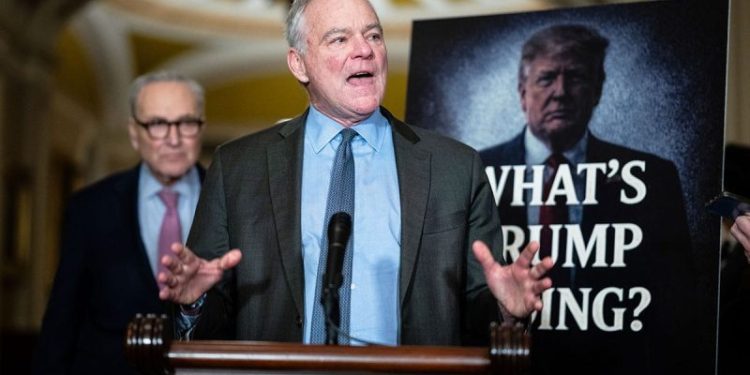 Kaine tells Congress to ‘get its a– off the couch,’ reclaim war powers