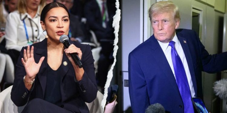 Trump hammers AOC Munich stumbles as ‘not a good look for the United States’