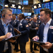 Dow Jones slips, S&P gains as oil surges and market volatility spikes