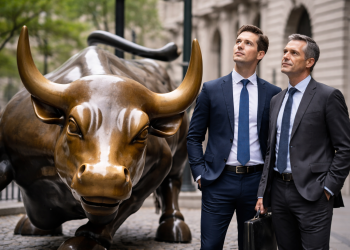 Dow hits record high as easing yields lift Wall Street